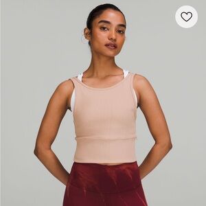 NWT Lululemon Power Pivot Tank Pink Clay - Size 6